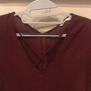 Lush Sheer Criss Cross Top (medium)